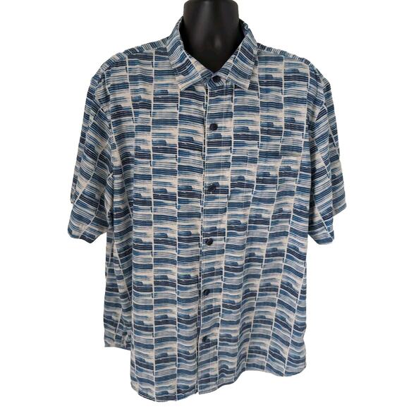 Tommy Bahama Tazmania Tiles Camp Shirt Mens XXL Island Zone Silk Blend - Picture 1 of 11